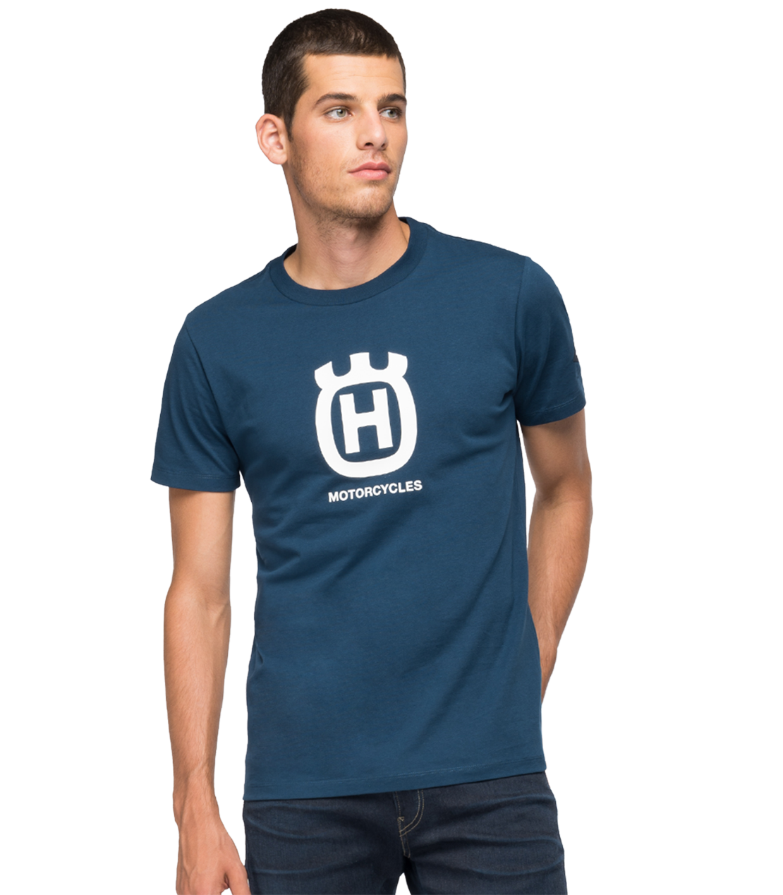 オーガニックコットン Tシャツ REPLAY FOR HUSQVARNA 詳細画像 ロイヤルブルー 1